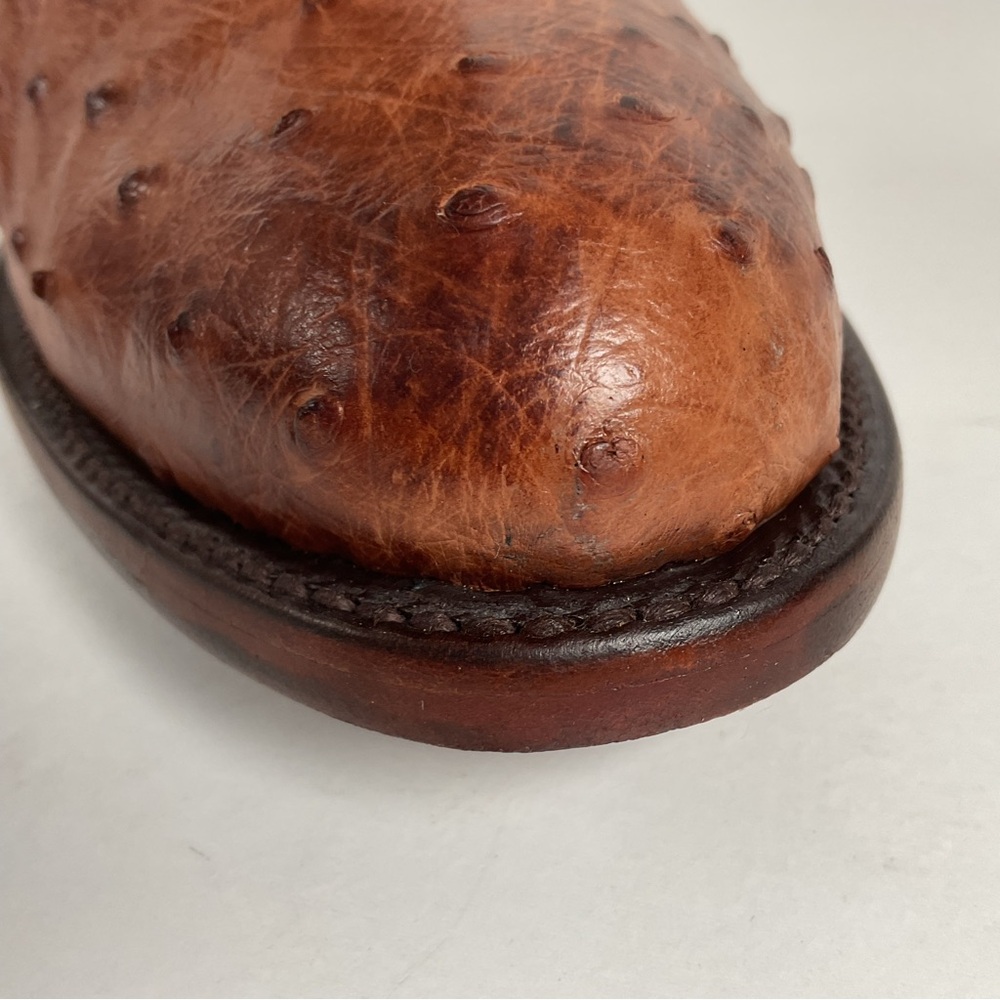 Lucchese 2000 Full Quill Ostrich Cowboy Boots | Barnwood | Exotic | Men’s 11 D - Picture 12 of 16